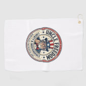 Oom Vrijheid Patriottische Oom Sam Oprichting Kara Golfhanddoek (Horizontaal)