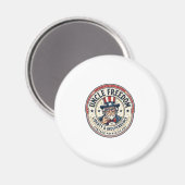 Oom Vrijheid Patriottische Oom Sam Oprichting Kara Magneet (Voorkant / Achterkant)