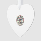 Oom Vrijheid Patriottische Oom Sam Oprichting Kara Ornament (voorkant)