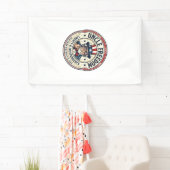 Oom Vrijheid Patriottische Oom Sam Oprichting Kara Spandoek (Insitu)