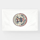 Oom Vrijheid Patriottische Oom Sam Oprichting Kara Spandoek (Horizontaal)
