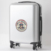 Oom Vrijheid Patriottische Oom Sam Oprichting Kara Sticker (Koffer)
