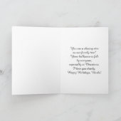 Oom / Vrolijk Kerstfeest - Piano en Witte Boom Feestdagen Kaart (Binnen)