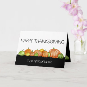 Oom Waterverf Pumpkins Thanksgiving Card Kaart
