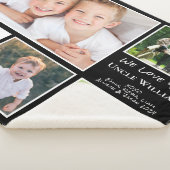 Oom We houden van je foto Collage Black Sherpa Deken (3/4)