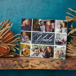 Oom We houden van je foto Collage Plaque Fotoplaat