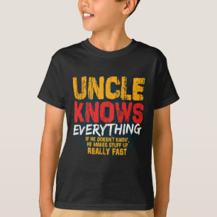 Oom weet alles Funny Oom Vaderdag Gif T-shirt