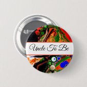 Oom wordt | Button Baby shower van jongen (Voorkant /achterkant)