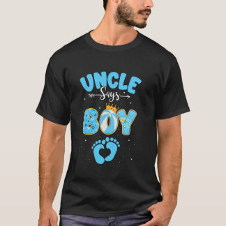 Oom zegt jongen geslacht onthullen bijpassende fam t-shirt