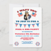 Oom Zelfde 4e juli Partij rood wit & blauw Kaart (Voorkant)