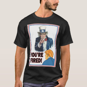 Oom Zelfde "Je bent bang!" Trump White T-shirt
