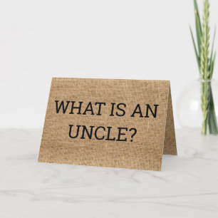 Oom Zwangerschap Aankondiging Kaart voor broer