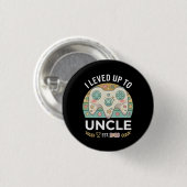 Oom Zwangerschapsaankondiging Niveau Opgewaardeerd Ronde Button 3,2 Cm (Voorkant /achterkant)