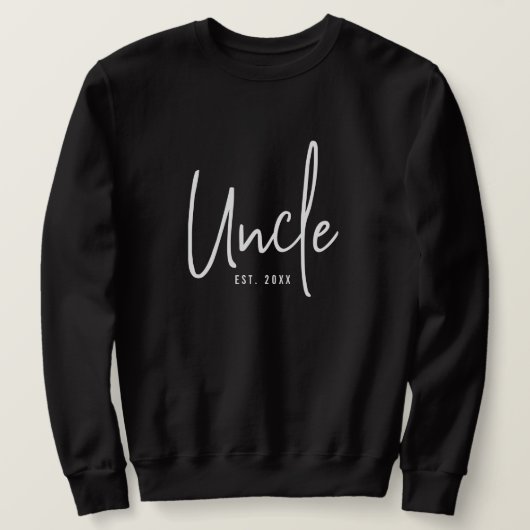 Oom zwart sweatshirt voor heren (Design voorkant)