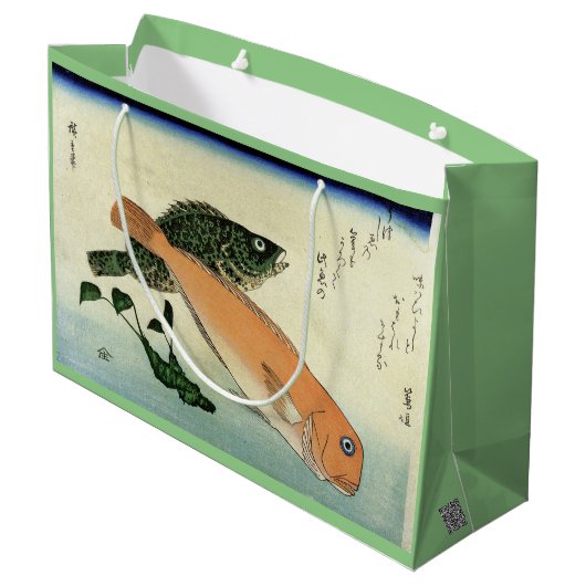 Oomon-hata & Shiro-amadai - Hiroshige's Fish Print Groot Cadeauzakje (Achterkant Gekanteld)
