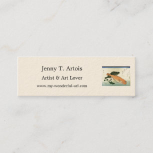 Oomon-hata & Shiro-amadai - Hiroshige's Fish Print Mini Visitekaartje