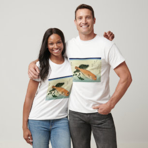 Oomon-hata & Shiro-amadai - Hiroshige's Fish Print T-shirt
