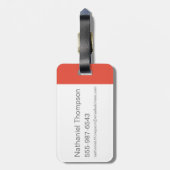 Oompa Loompa Dancing Pattern Bagagelabel (Achterkant verticaal)