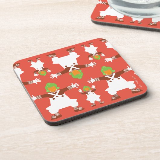 Oompa Loompa Dancing Pattern Bier Onderzetter (Linkerzijde)