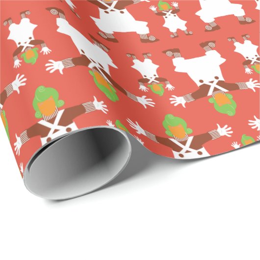Oompa Loompa Dancing Pattern Cadeaupapier (Rol Hoek)