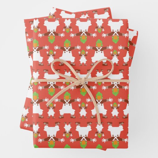 Oompa Loompa Dancing Pattern Inpakpapier Vel (In situ)