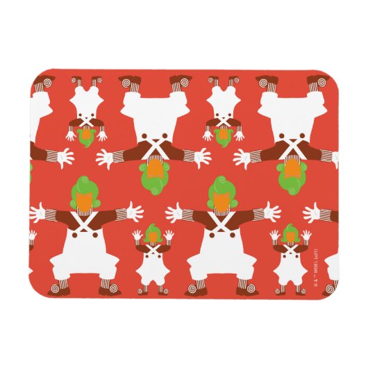 Oompa Loompa Dancing Pattern Magneet (Horizontaal)