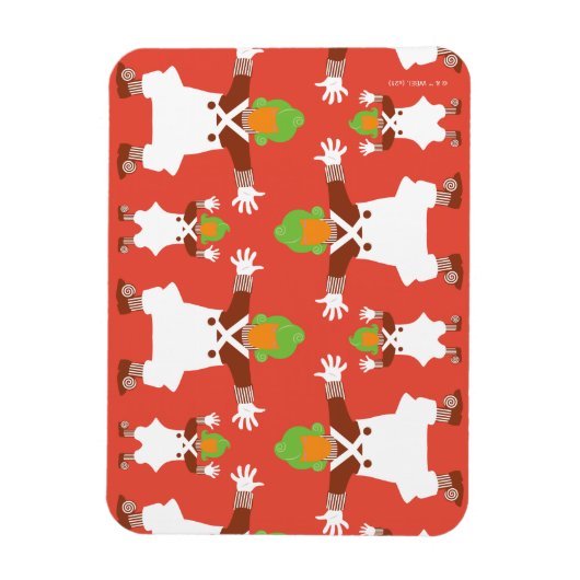 Oompa Loompa Dancing Pattern Magneet (Verticaal)