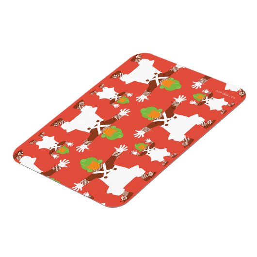 Oompa Loompa Dancing Pattern Magneet (Linkerzijde)