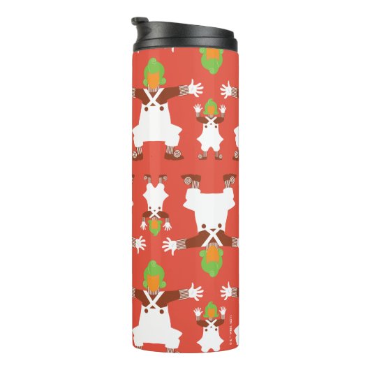 Oompa Loompa Dancing Pattern Thermosbeker (Geroteerd rechts)