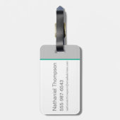 Oompa Loompa Hair Graphic Bagagelabel (Achterkant verticaal)