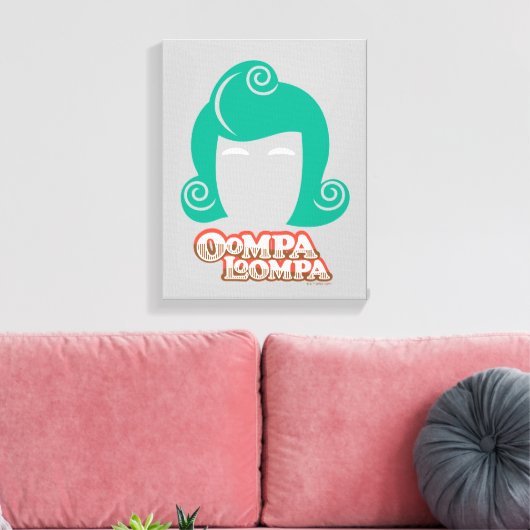 Oompa Loompa Hair Graphic Canvas Afdruk (Insitu (Woonkamer))