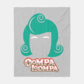 Oompa Loompa Hair Graphic Fleece Deken (Voorkant)