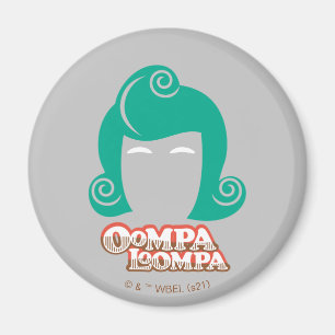 Oompa Loompa Hair Graphic Magneet