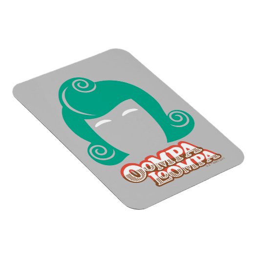 Oompa Loompa Hair Graphic Magneet (Rechterzijde)