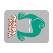 Oompa Loompa Hair Graphic Magneet (Horizontaal)