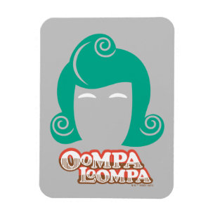 Oompa Loompa Hair Graphic Magneet