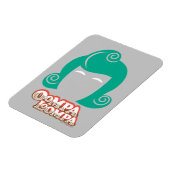 Oompa Loompa Hair Graphic Magneet (Linkerzijde)