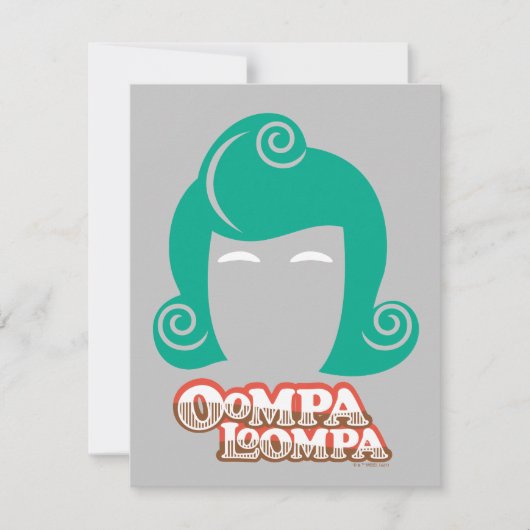 Oompa Loompa Hair Graphic Notitiekaartje (Voorkant)