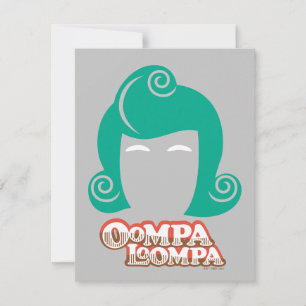 Oompa Loompa Hair Graphic Notitiekaartje