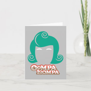 Oompa Loompa Hair Graphic Notitiekaartje