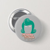 Oompa Loompa Hair Graphic Ronde Button 5,7 Cm (Voorkant /achterkant)