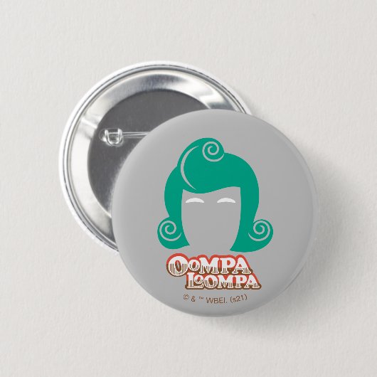 Oompa Loompa Hair Graphic Ronde Button 5,7 Cm (Voorkant /achterkant)