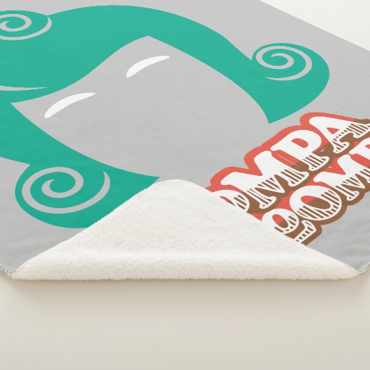 Oompa Loompa Hair Graphic Sherpa Deken (3/4)