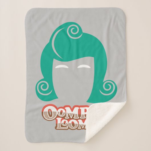 Oompa Loompa Hair Graphic Sherpa Deken (Voorkant)