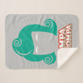 Oompa Loompa Hair Graphic Sherpa Deken (Voorkant (horizontaal))