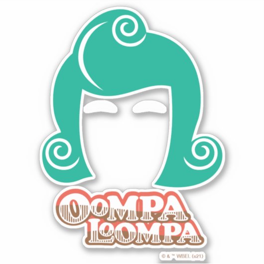 Oompa Loompa Hair Graphic Sticker (Voorkant)