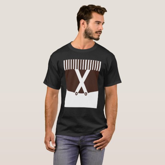 Oompa Loompa Outfit Theme Graphic T-shirt (Voorkant volledig)