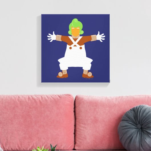 Oompa Loompa wapent Canvas Afdruk (Insitu (Woonkamer))