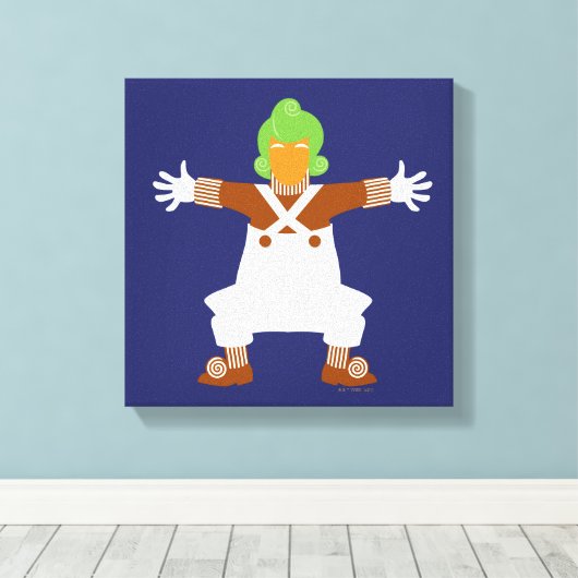 Oompa Loompa wapent Canvas Afdruk (Insitu (Houten vloer))