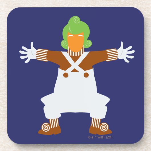 Oompa Loompa wapt uit Bier Onderzetter (Voorkant)